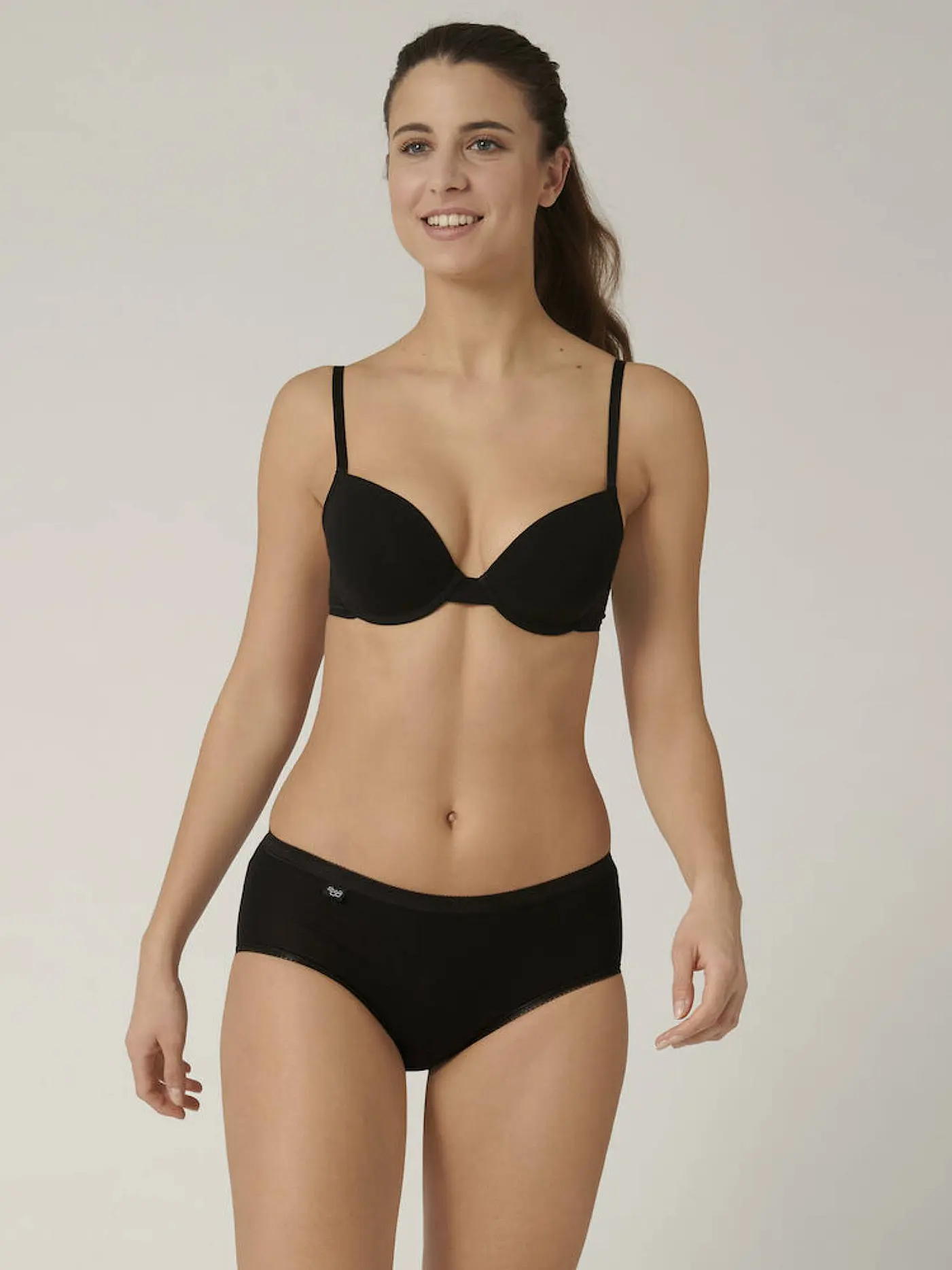 SLOGGI | Midi-Slip "Basic" 4-er (Schwarz) | 